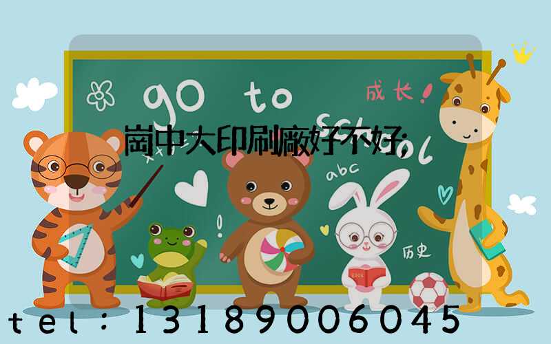 橫崗中大印刷廠好不好